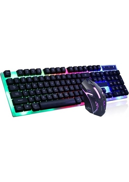 PL-357 Oyuncu Rgb Işıklı Türkçe Q Klavye Mouse Set