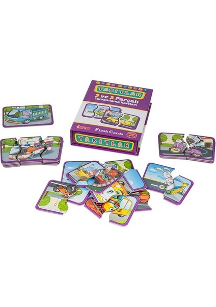 7192 Dıytoy, Flash Cards - Taşıtlar / +18 Ay