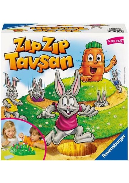 221462 Ravensburger, Zıp Zıp Tavşan, 5-99 Yaş