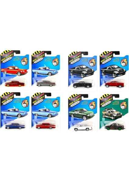 N955/7733-99-93-1 Kartela Çek Bırak Metal Araba 1:64 -Vardem