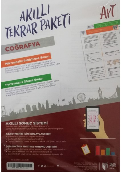 Ayt Coğrafya Akıllı Tekrar Paketleri