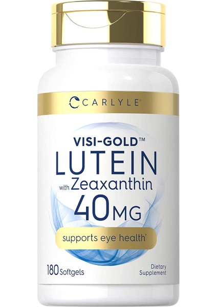 lutein And Zeaxanthin 40 Mg 180 Softgels Eye Health Lutein ABD