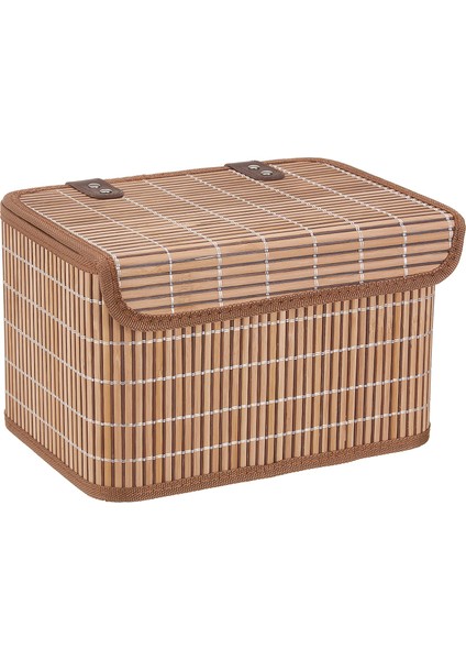 English Home Hardwood Bambu Saklama Kutusu 28X20X18 cm Kahve
