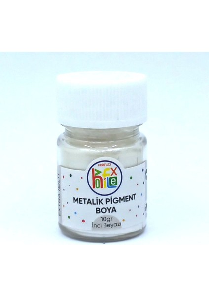 Epoksi Reçine Metalik Sedefli Pigment Toz Boya Inci Beyazı 10 gr