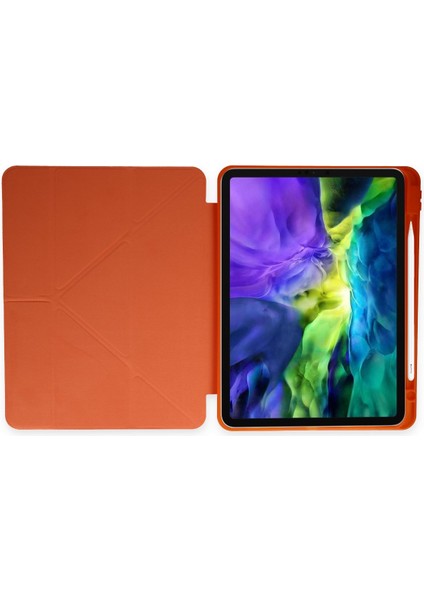 iPad Air 3 10.5 Kılıf Kalemlikli Mars Tablet Kılıfı - Turuncu indirimleri