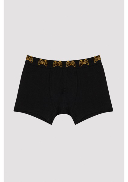 Çok Renkli Erkek Çocuk Oyun Konsolu Desenli 2'li Boxer