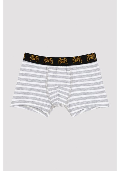 Çok Renkli Erkek Çocuk Oyun Konsolu Desenli 2'li Boxer