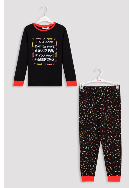 Çok Renkli B. Wake Up 2li Pijama Takımı