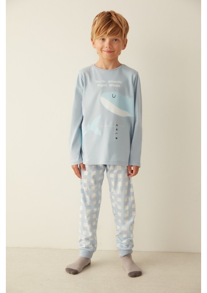 Çok Renkli B.right Whale Pijama Takımı