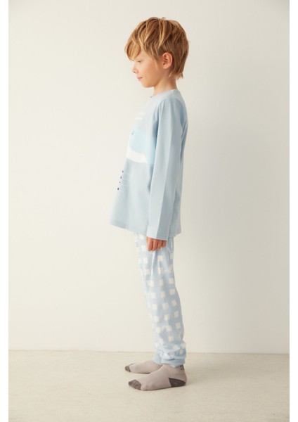 Çok Renkli B.right Whale Pijama Takımı