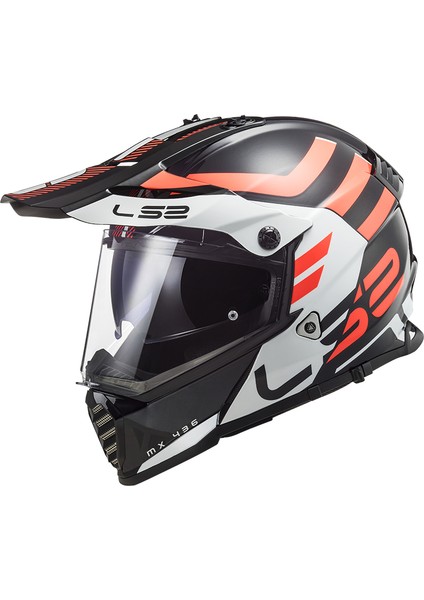 Pıoneer Evo Adventurer Mat Siyah-Kırmızı Kask