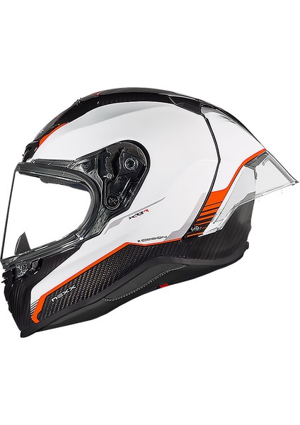 X.R3R Karbon Beyaz-Kırmızı Kask