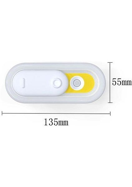 0.5 W Akıllı Insan Vücudu Indüksiyon Gece Lambası Dolap Dolap LED Indüksiyon Lamba USB Şarj Yatak Odası Başucu Lambası Geceleri Beslemek Için (Sarı)