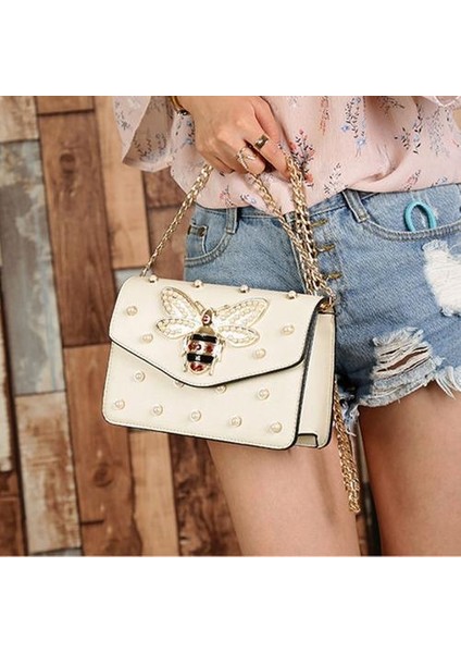 2017 Lüks Rhinestones Kakma Çanta Küçük Kare Zincir Çanta Kadın Crossbody Çanta(Yurt Dışından)