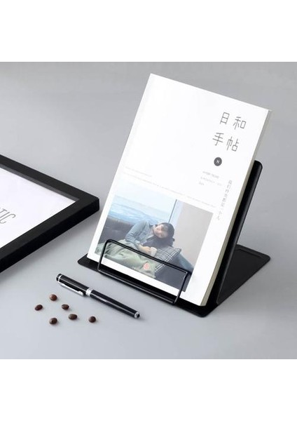 Taşınabilir Metal Ayarlanabilir Okuma Kitap Tutucu Destek Doküman Raf Kitap Kavramı | Bookendends