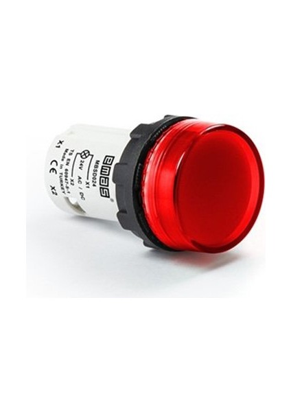 MB Serisi Plastik Led'li 24V Ac/dc Kırmızı 22 mm Sinyal
