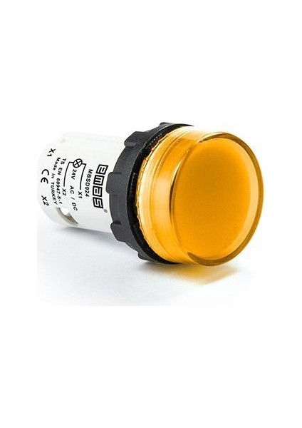 MB Serisi Plastik Led'li 24V Ac/dc Sarı 22 mm Sinyal