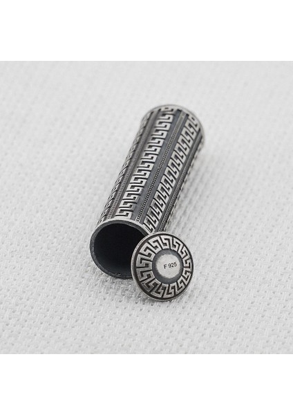 Silindir Tasarımlı 925 Ayar Gümüş Cevşen Muska Kabı Büyük Boy fiyatları