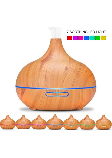 Uzaktan Kumandalı Aroma Difüzörü Ultrasonik Hava Nemlendirici 550 ml fırsatları