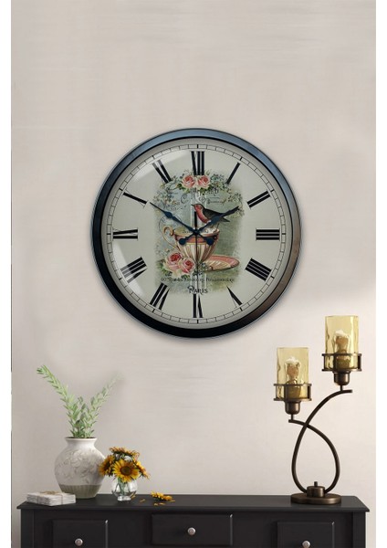 40 cm Siyah Metal Mutfak Duvar Saati fiyatları