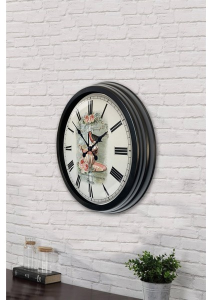 40 cm Siyah Metal Mutfak Duvar Saati fırsatları