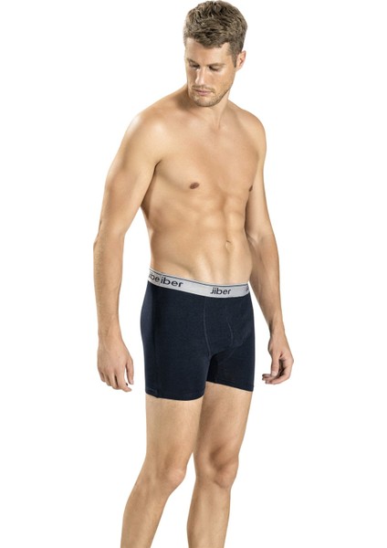 Erkek Lacivert Pamuklu Likralı 6'lı Boxer 156