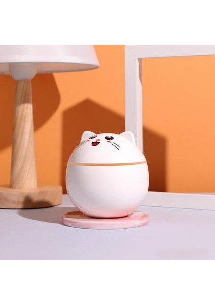 Shenzhen Xin Xin Kedi USB Ultrasonik Hava Nemlendirici Gece Lambası - Beyaz  (Yurt Dışından)