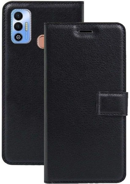 Tecno Spark 7t Kılıf Cüzdan Kapaklı Kartlıklı + Ekran Koruyucu Nano