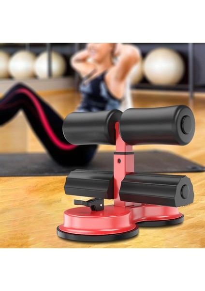 Taşınabilir Sit Up Bar Yardım Cihazı İş Abdominal Kas Kırmızı İçin Ayarlanabilir (Yurt Dışından)
