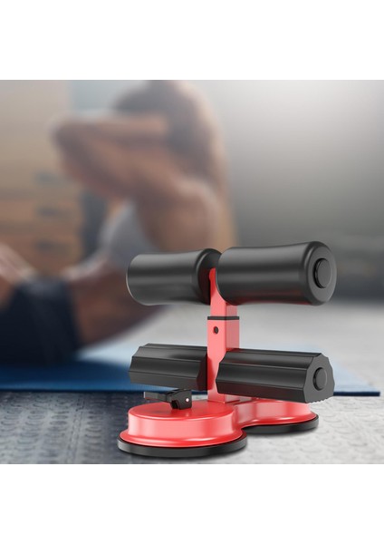Taşınabilir Sit Up Bar Yardım Cihazı İş Abdominal Kas Kırmızı İçin Ayarlanabilir (Yurt Dışından)