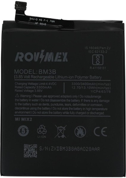 Xiaomi Mi Max 2 BM50 Rovimex Batarya Pil