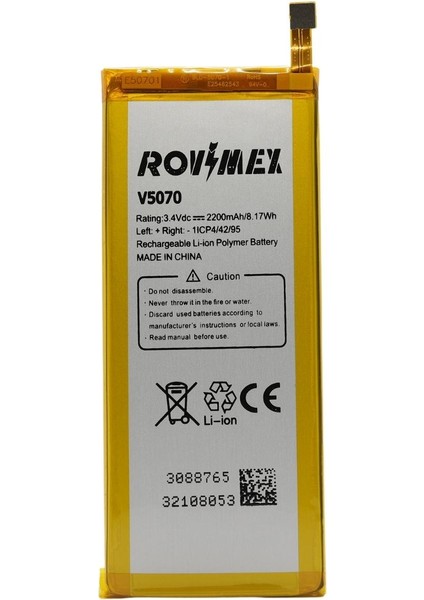 Vestel Venüs V3 5070 Rovimex Batarya Pil