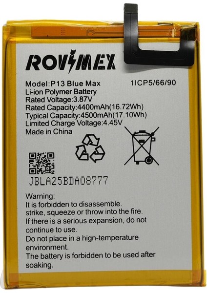 Reeder P13 Blue Max Batarya Pil