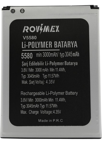 Vestel Venüs V3 5580 Rovimex Batarya Pil