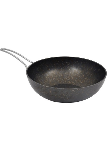 Granit Döküm Wok Tava 28 cm