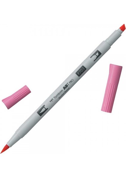 : Ab-Tp Pro Dual Brush Pen Grafik Kalemi : Pink Rose 703