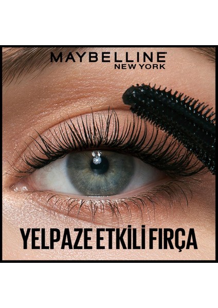 Maybelline New York Lash Sensational Yelpaze Etkili Intense Black Maskara + Mini Tattoo Liner Jel Göz Kalemli Set