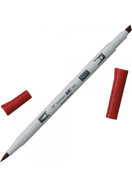 : Ab-Tp Pro Dual Brush Pen Grafik Kalemi : Crimson 847