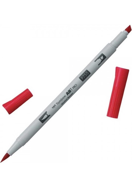 : Ab-Tp Pro Dual Brush Pen Grafik Kalemi : Rubine Red 755