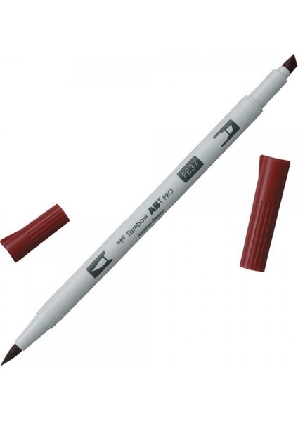 : Ab-Tp Pro Dual Brush Pen Grafik Kalemi : Wine Red 837