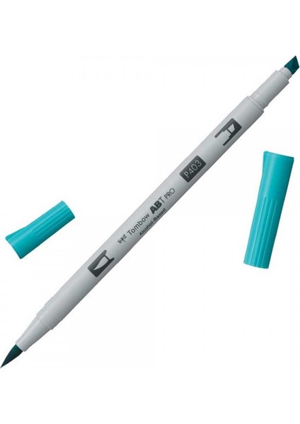 : Ab-Tp Pro Dual Brush Pen Grafik Kalemi : Bright Blue 403