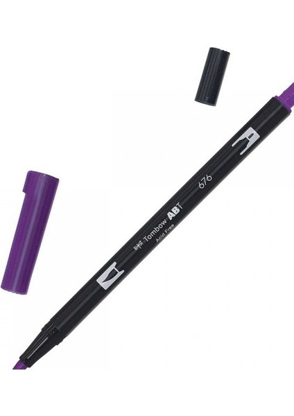 : Ab-T Dual Brush Pen Grafik Kalemi : Royal Purple 676