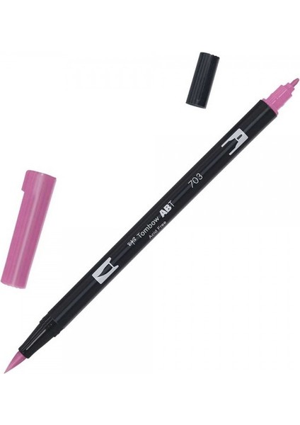 : Ab-T Dual Brush Pen Grafik Kalemi : Pink Rose 703