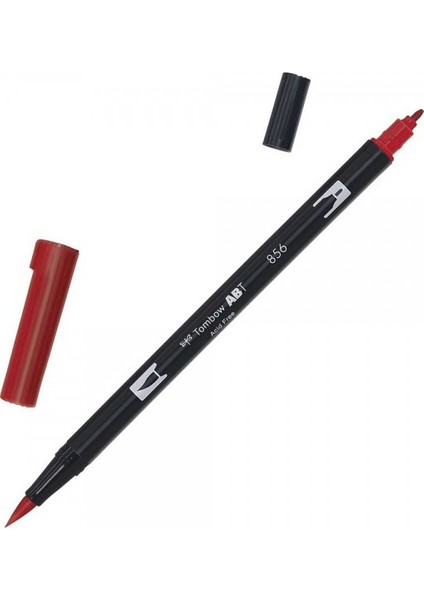 : Ab-T Dual Brush Pen Grafik Kalemi : Poppy Red (Chinese Red) 856