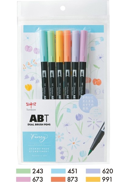 : Ab-T Dual Brush Pen Grafik Kalem Seti : Fantazi Renkler (6 Renk) modelleri
