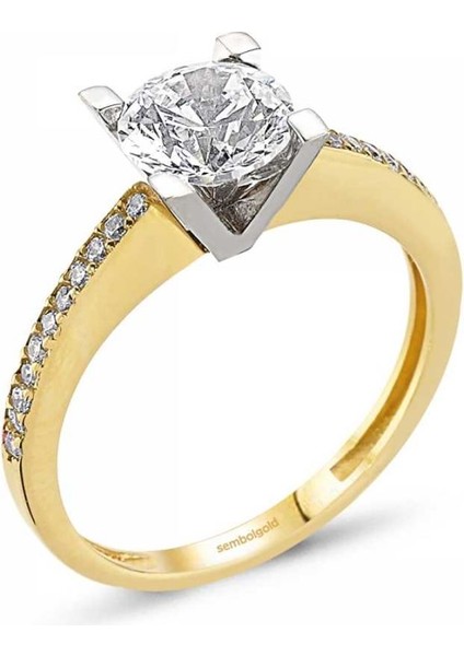 Altın Tektaş Yüzük