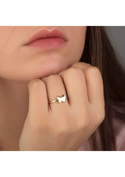 Kelebek Altın Yüzük 14K fiyatları