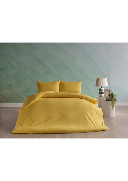 Sofia Çift Kişilik Kingsize Nevresim Takımı - Sarı