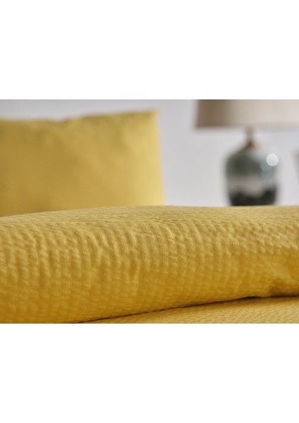 Sofia Çift Kişilik Kingsize Nevresim Takımı - Sarı fırsatları