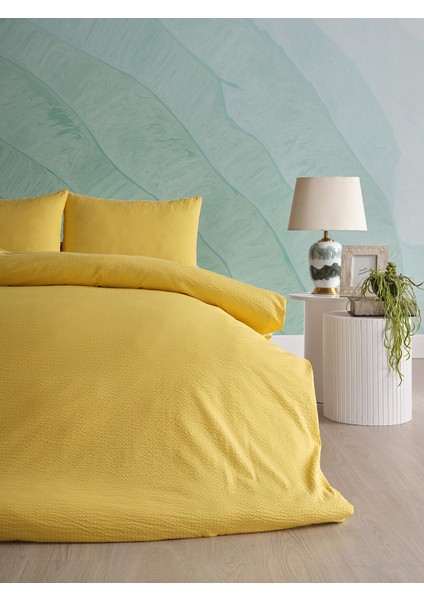 Sofia Çift Kişilik Kingsize Nevresim Takımı - Sarı indirimleri